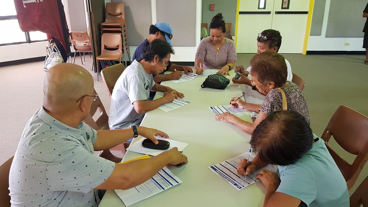 Applicants wait for their turn to be interviewed for the positions of servers, cooks, and kitchen helpers at Triple J restaurants. Photos by Lori Lyn C. Lirio