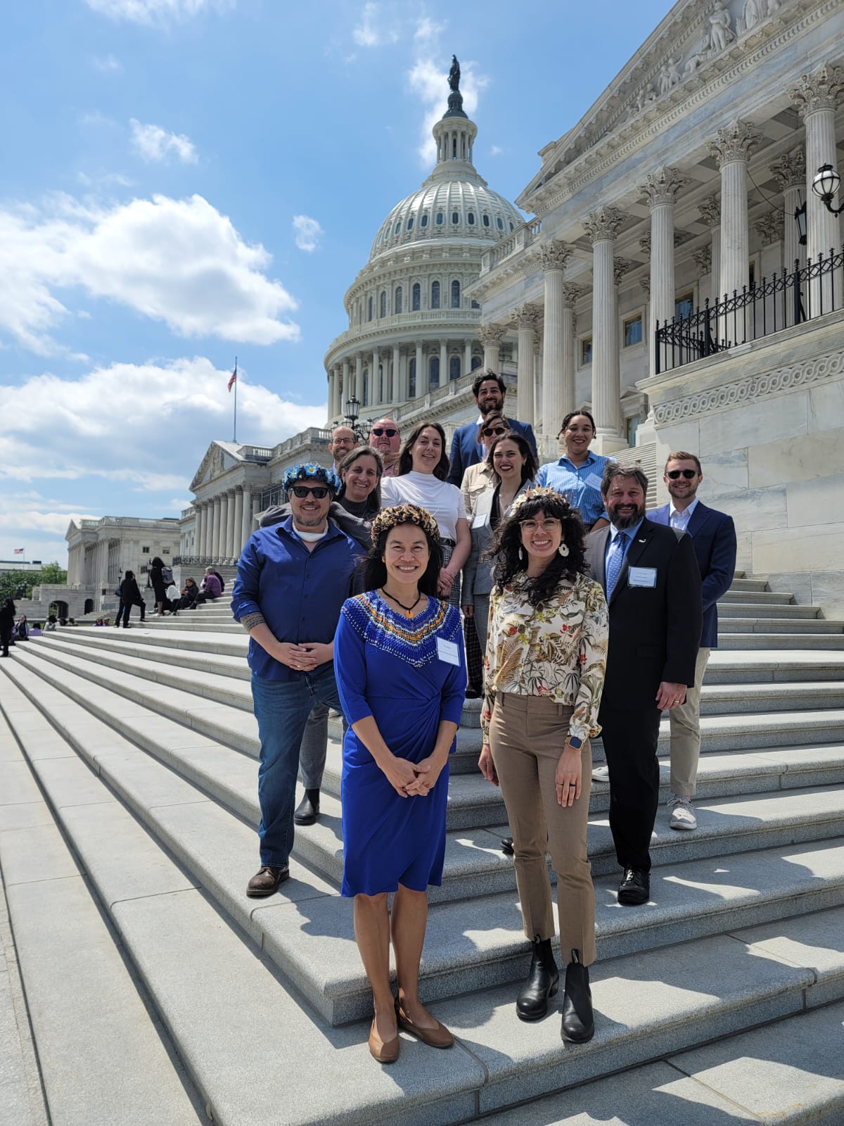 The authors with other participants of the recently held America the Beautiful coalition meetings on the steps of the U.S. Capitol in Washington, D.C.
