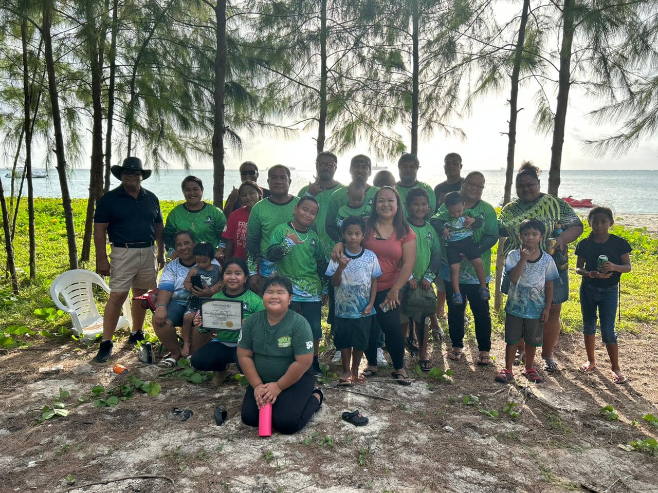 Bwiibwii's adopted Makaka Beach in Garapan.