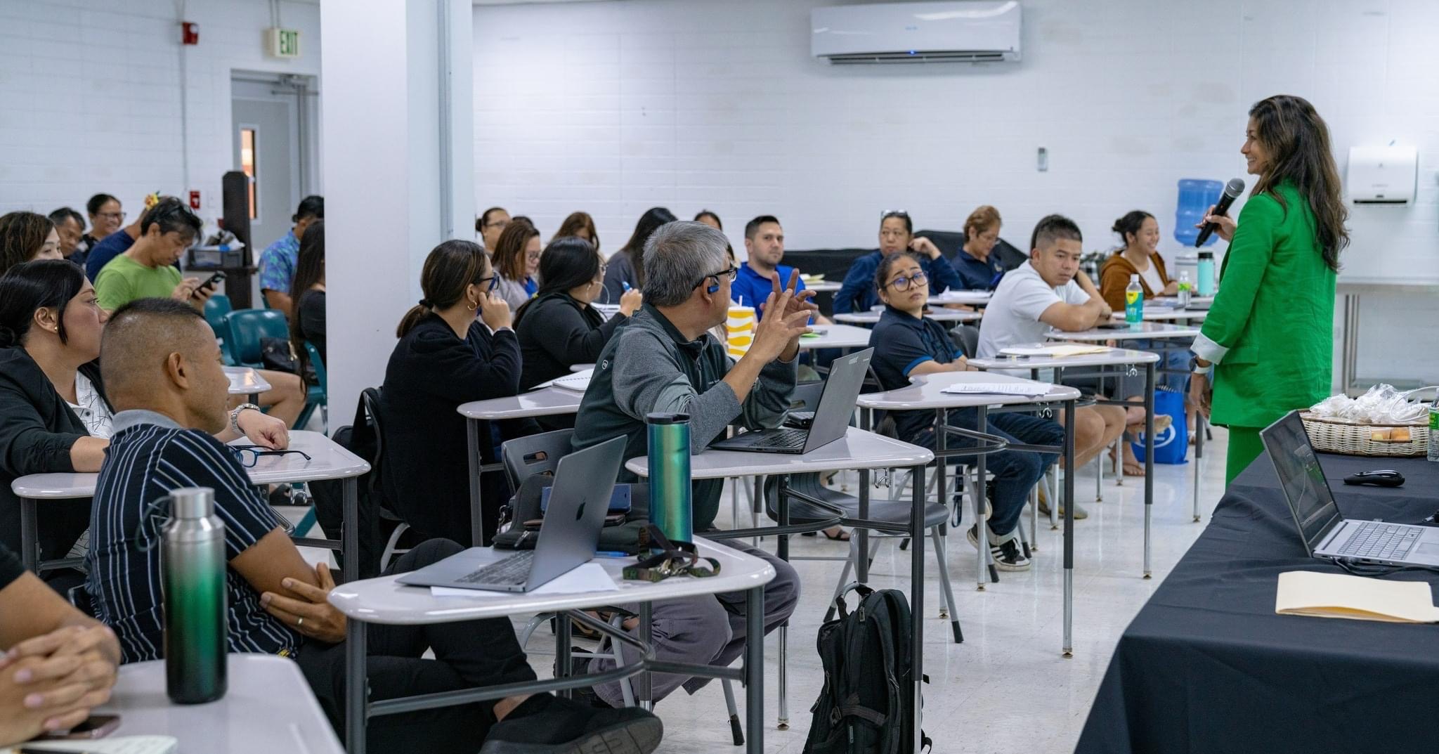 Charlotte Huntsman, senior vice president of Human Resources and Organizational Development with the Guam Regional Medical City and director for the Pacific State Council, was one of the presenters at the training sponsored by the CNMI Small Business Development Center at Northern Marianas College earlier this month.