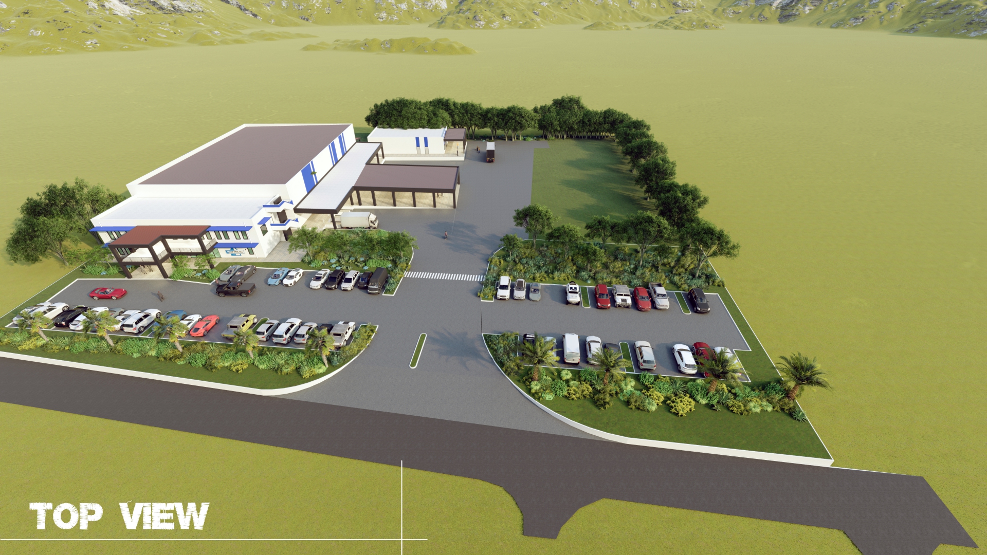 Marpac's new warehouse, top view