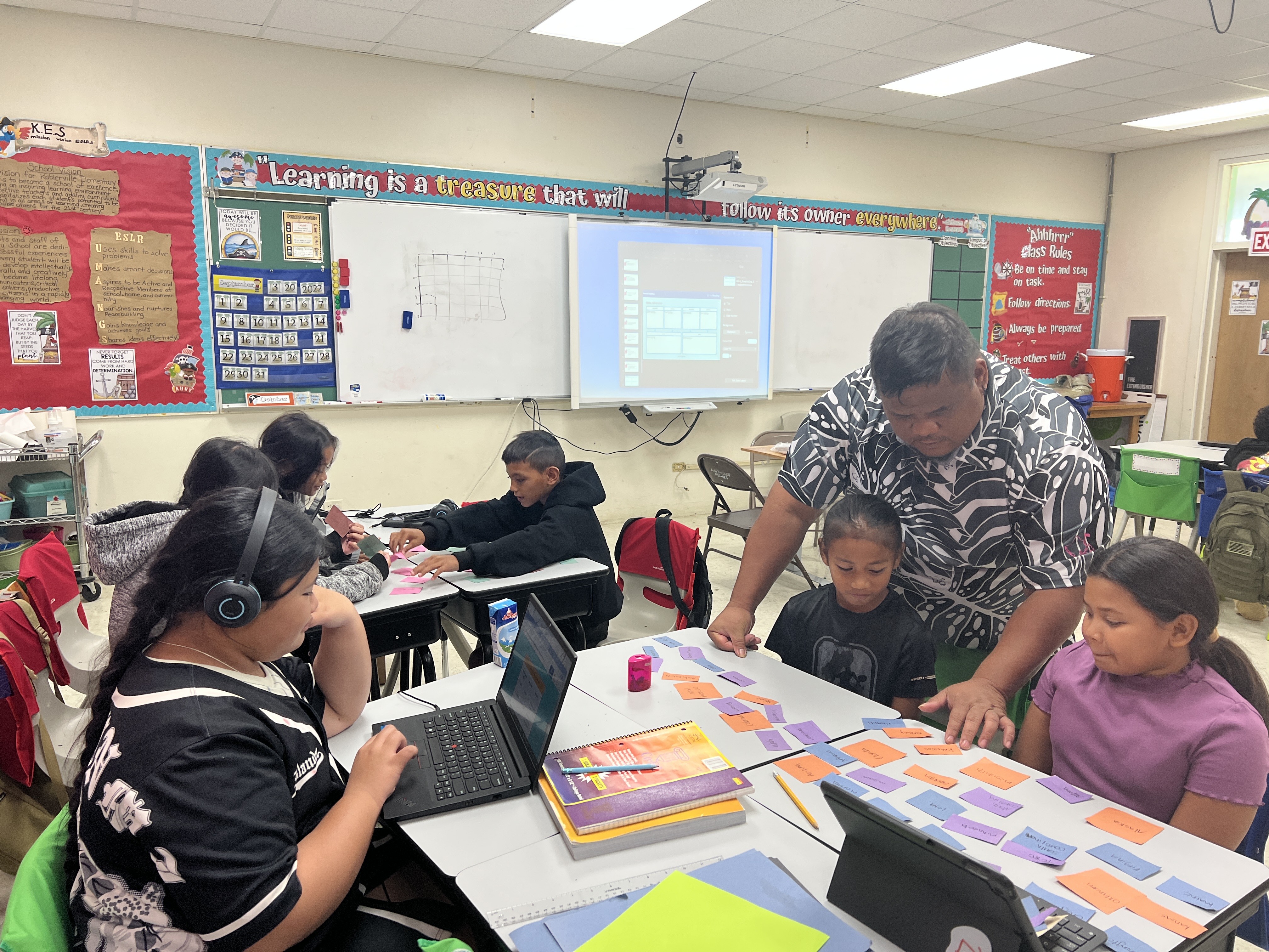 Francis Mendiola in class