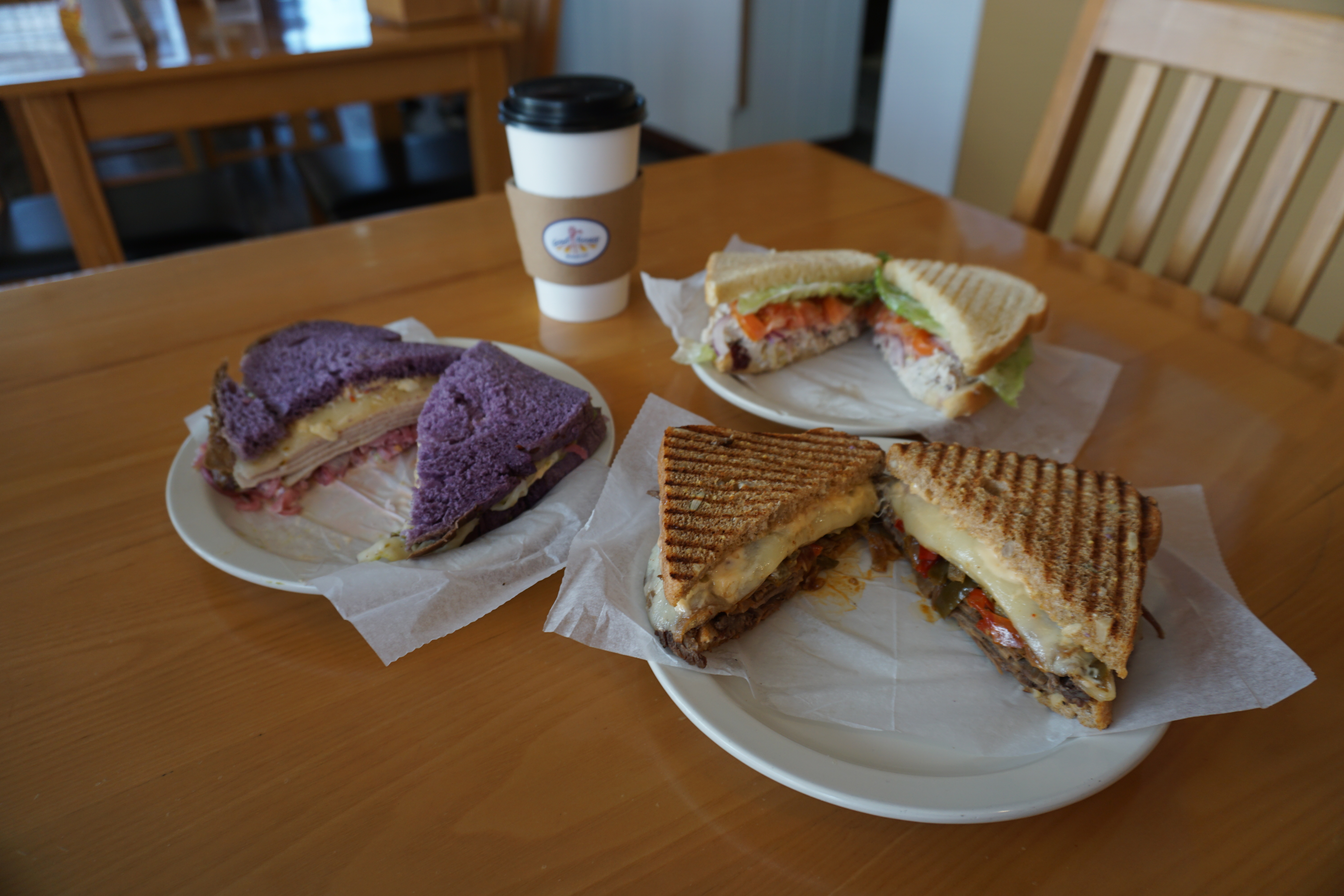 Invite a few friends and try the Roasted Pepper Chipotle Cheesesteak, Big Sky chicken Salad Sandwich, and Baja Chipotle Turkey at Great Harvest in Chalan Kanoa.