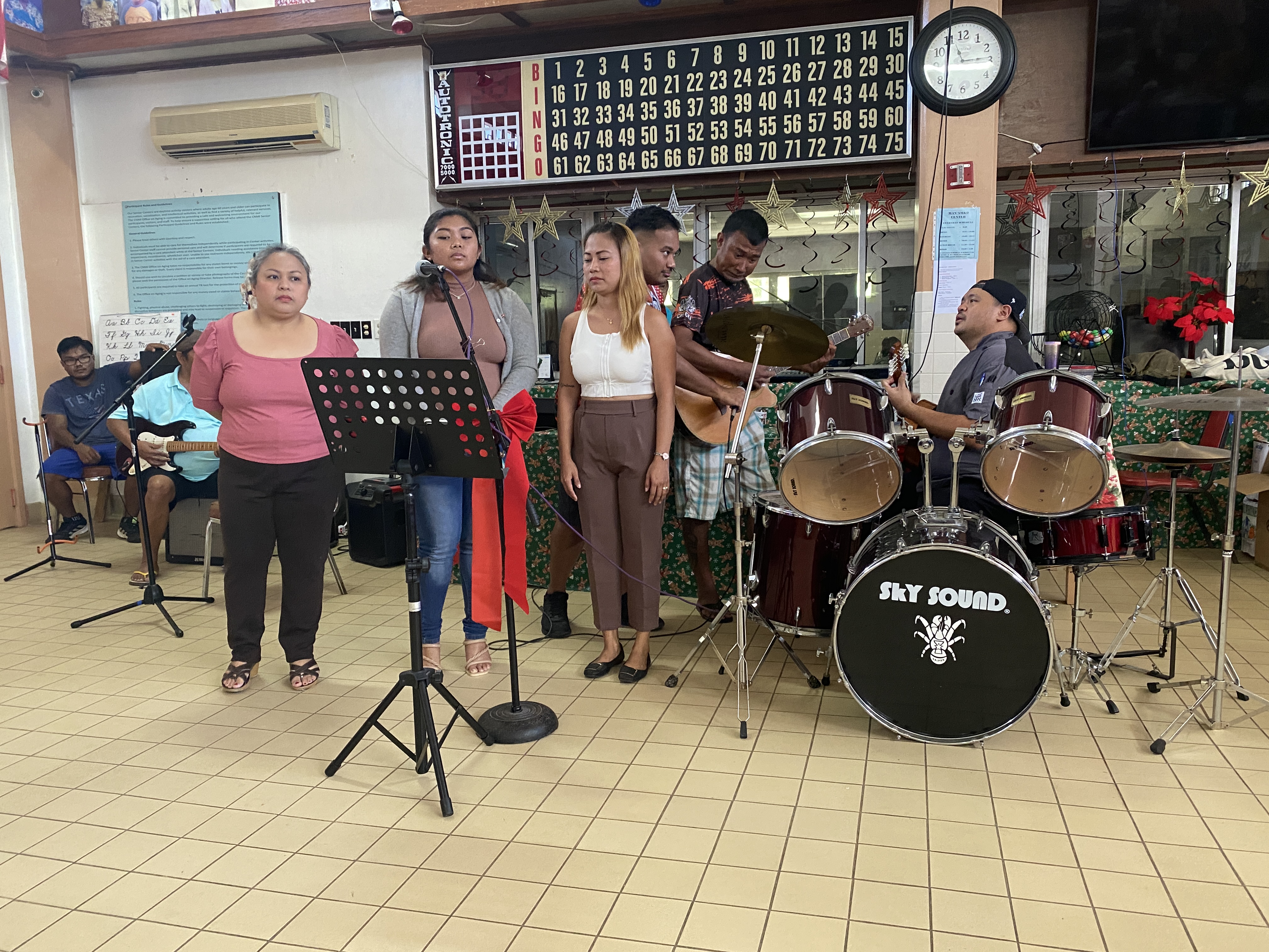 Aside from food, the Rotary Club also provided entertainment from some of the finalists of the Marianas Got Talent competition. 