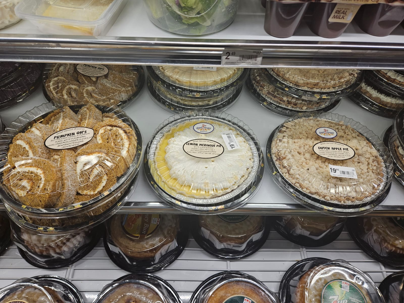Payless offers varied pies from Great Harvest.