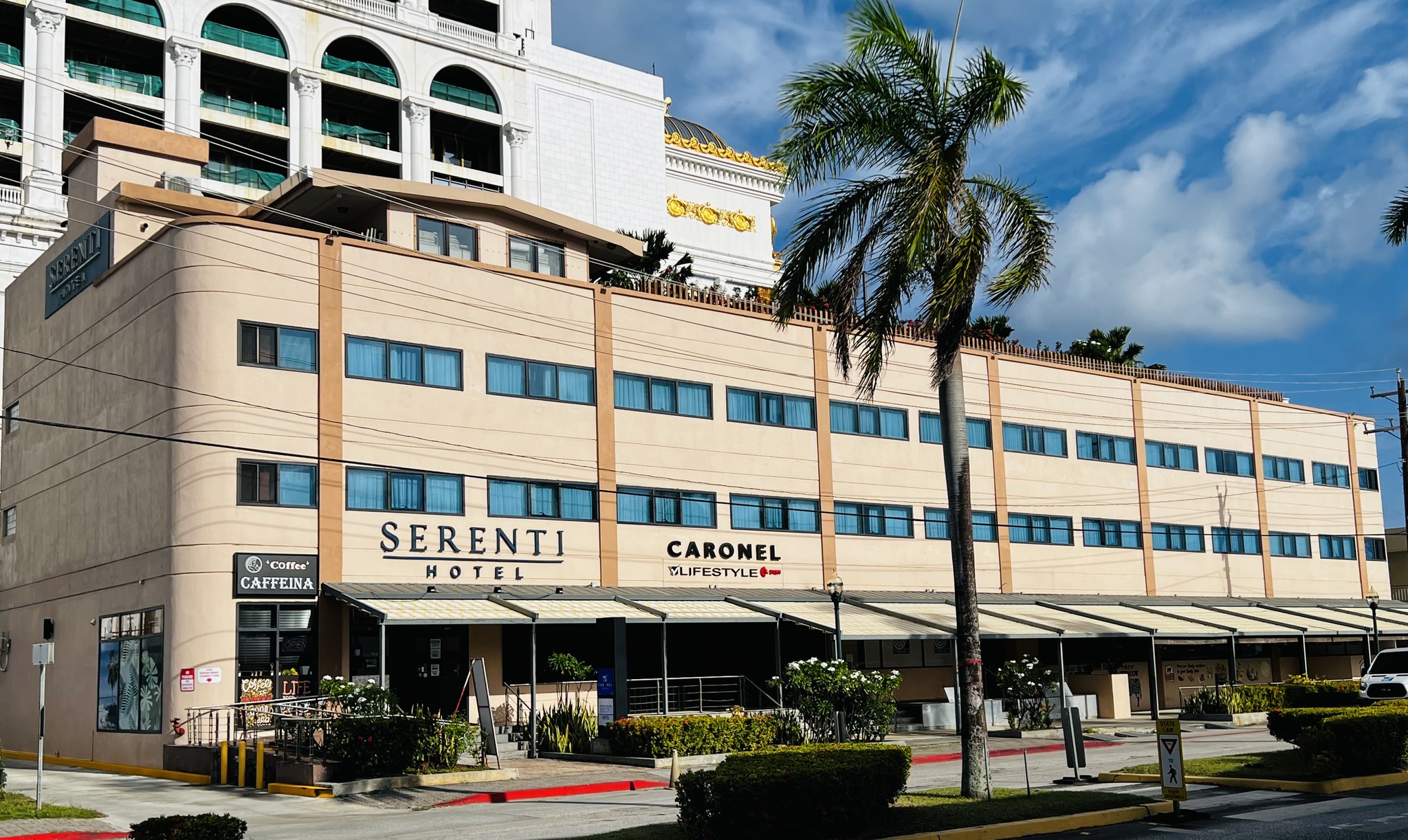 A view of Serenti Hotel Saipan in Garapan.