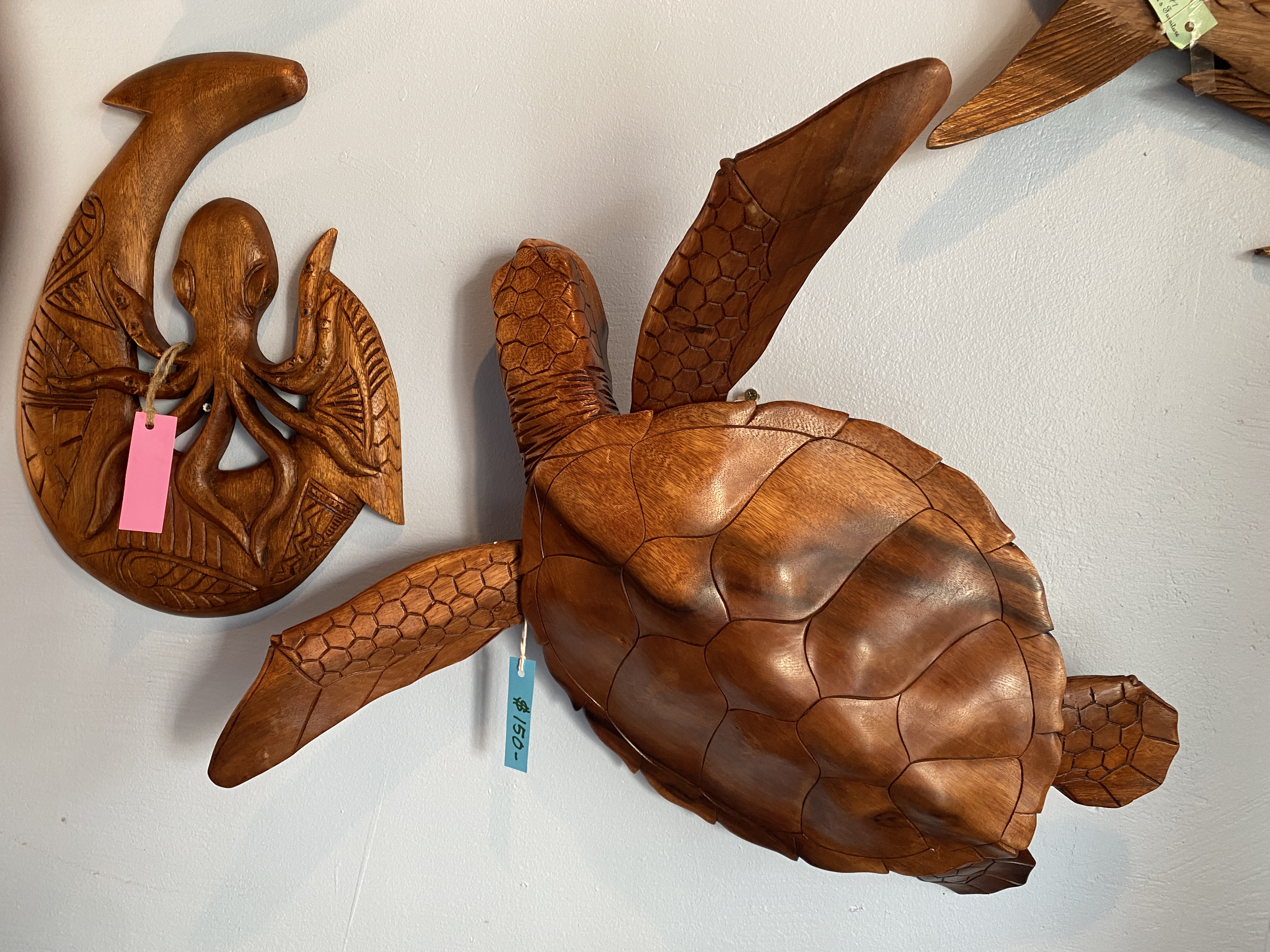 Monika herself told us these wooden carvings are popular gifts to send off island.  