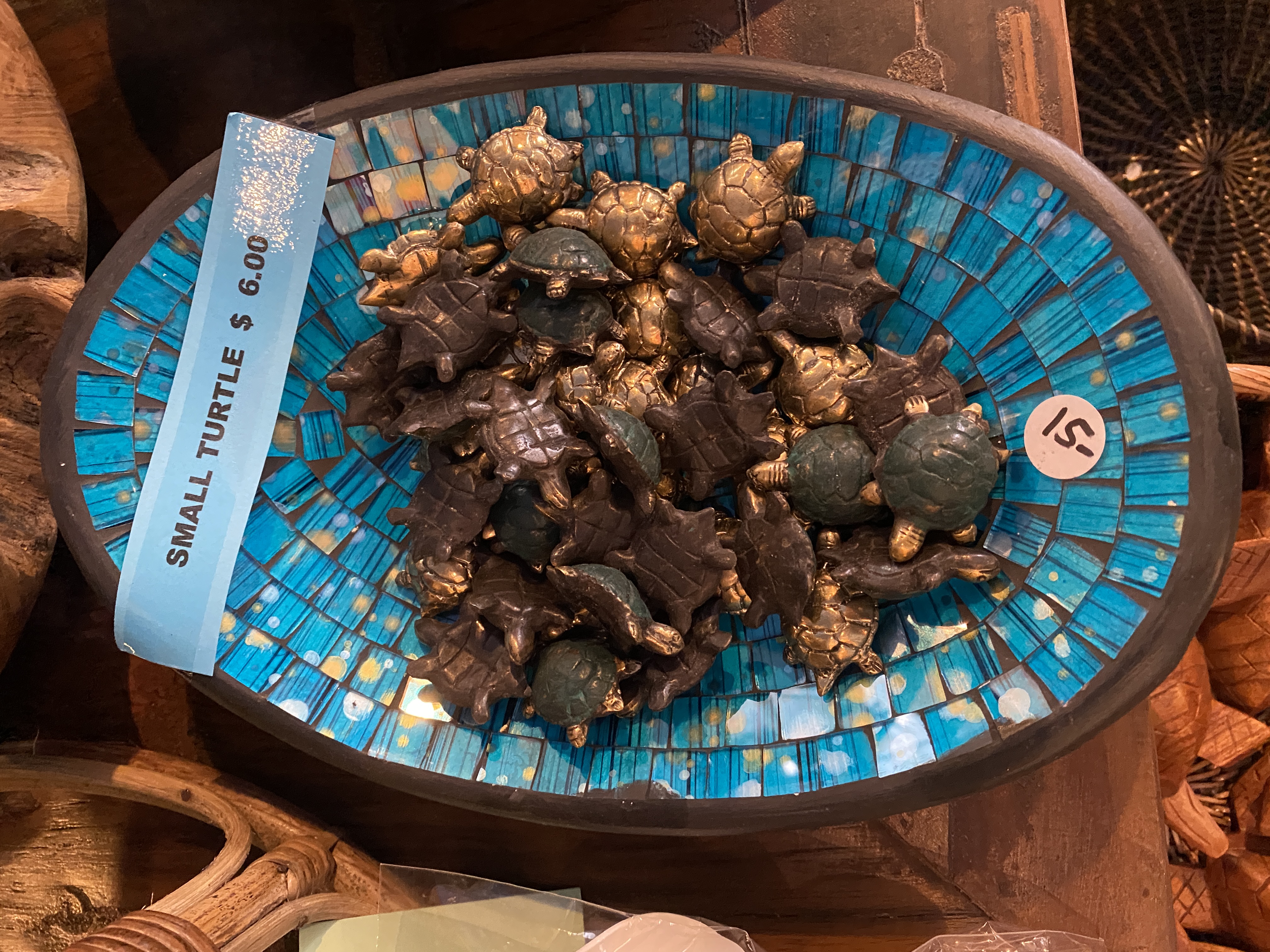 Wooden figurines are aplenty in Monika’s Treasures for $6.