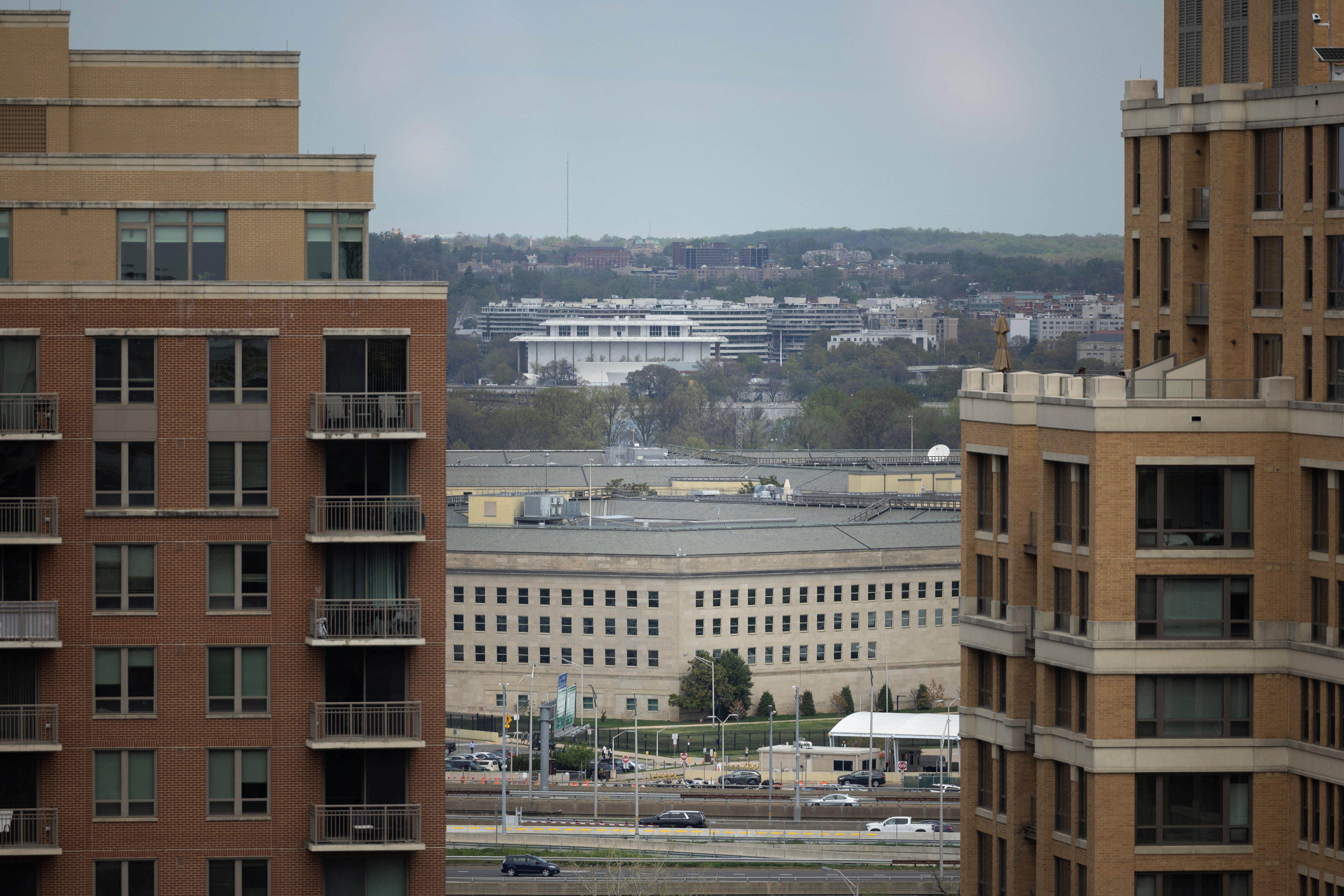 The Pentagon building is seen in Arlington, Virginia, U.S, April 6, 2023. 