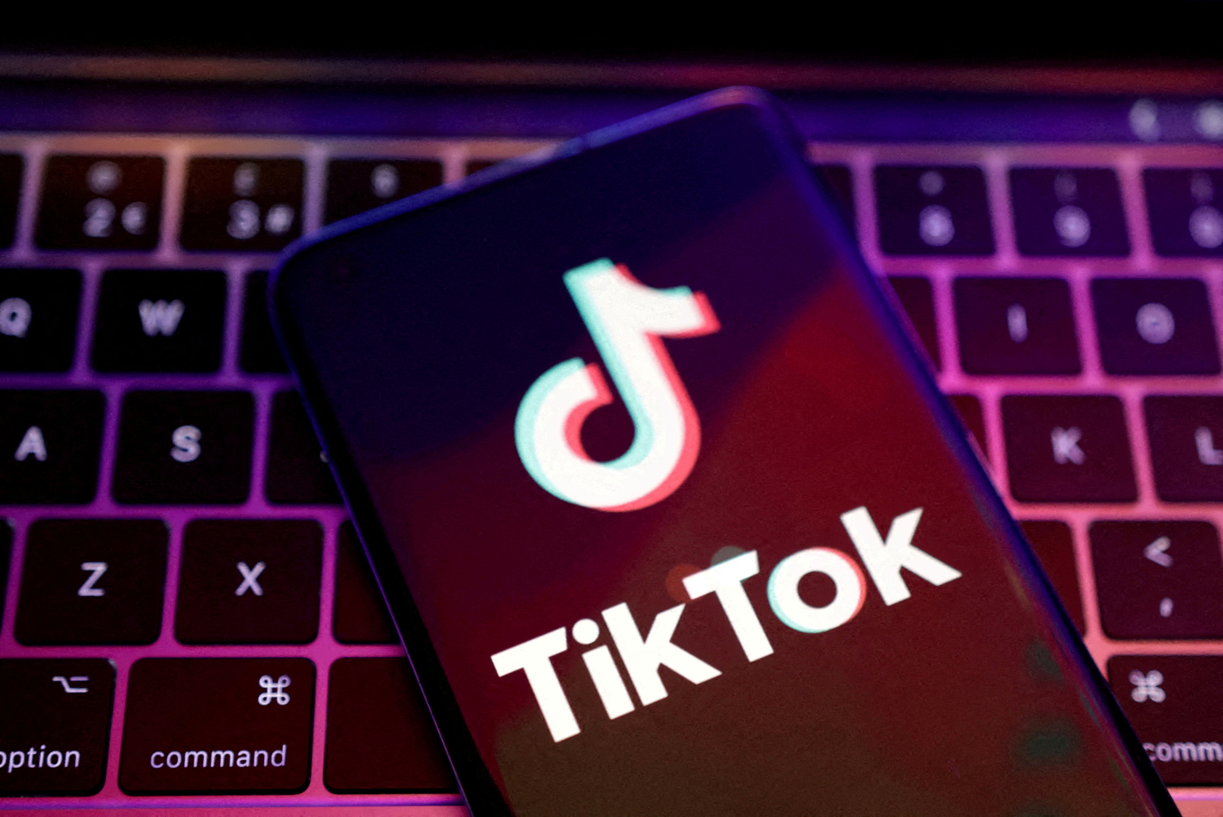 TikTok app logo is seen in this illustration taken on August 22, 2022.