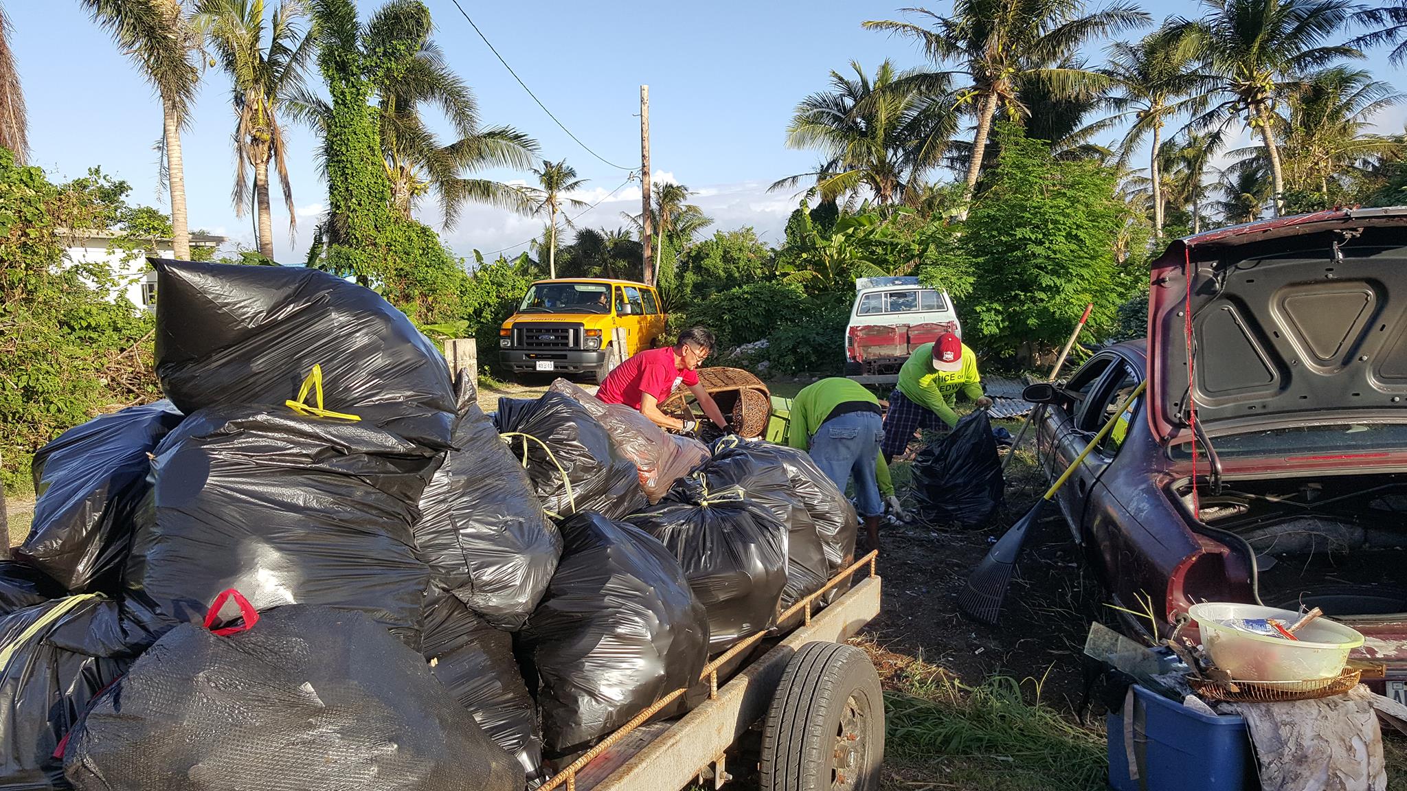 Old photo of Rep. Propst in one of his trash pick ups and clean-ups.