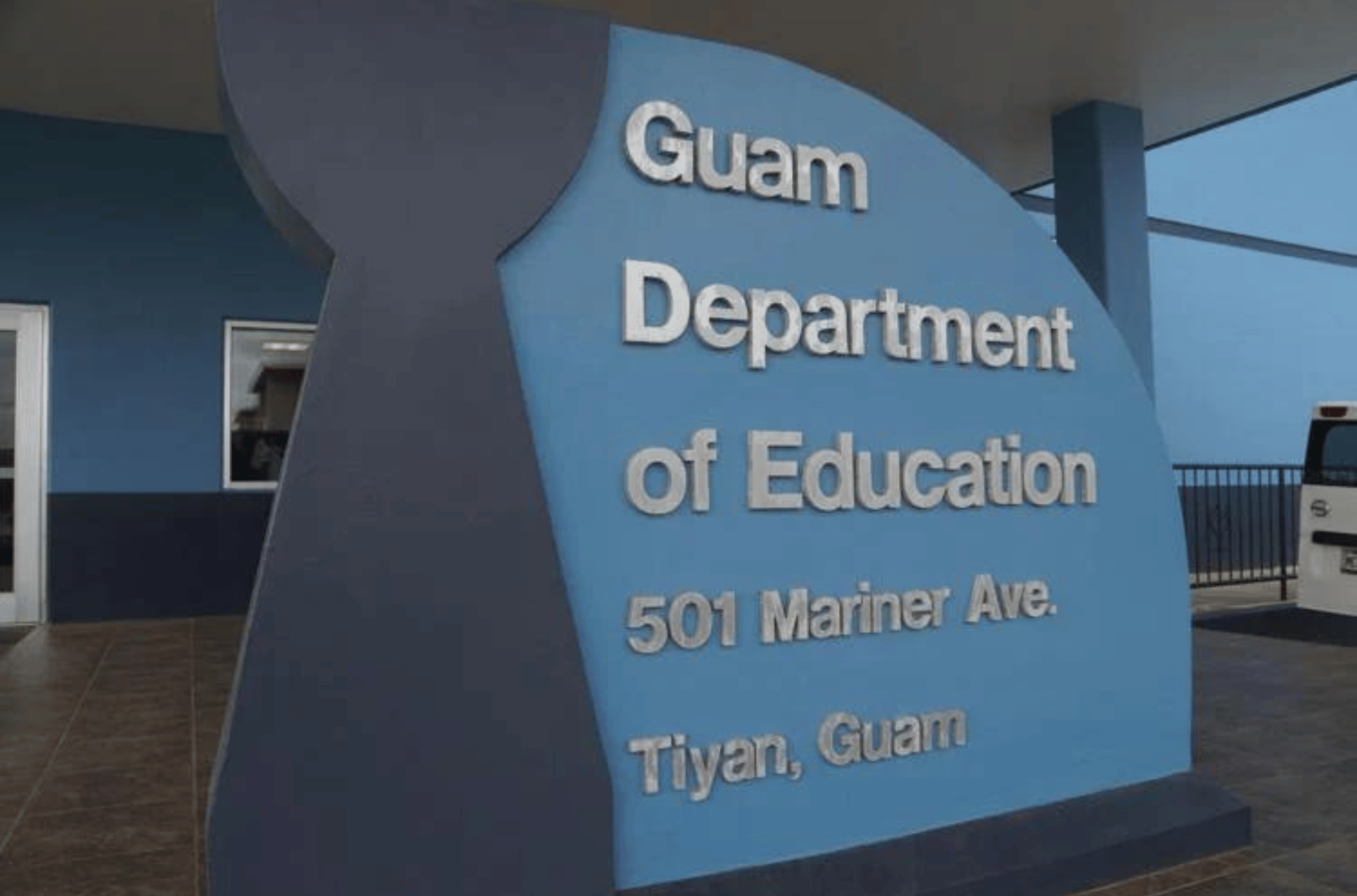 The Guam Department of Education headquarters is seen on Monday, Jan. 8, 2024, in Tiyan. 