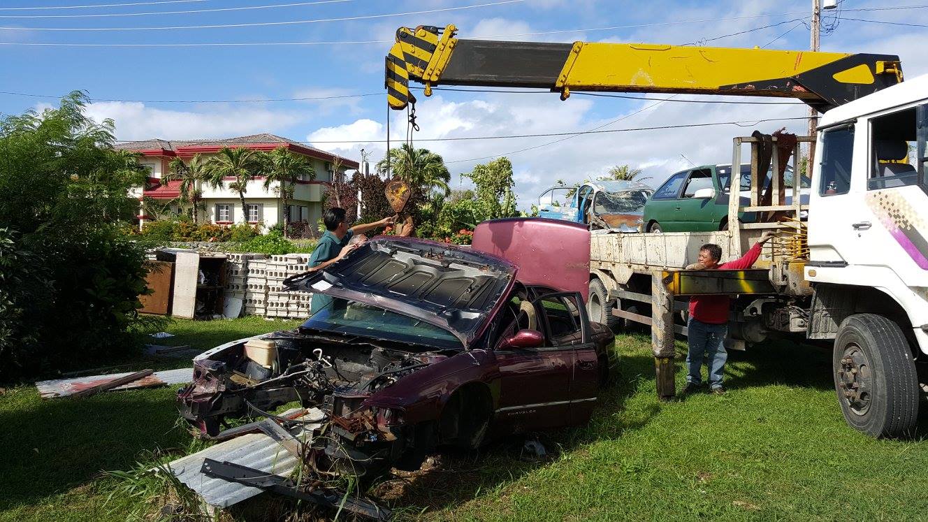 Old photo of Rep. Propst in one of his trash pick ups and clean-ups.
