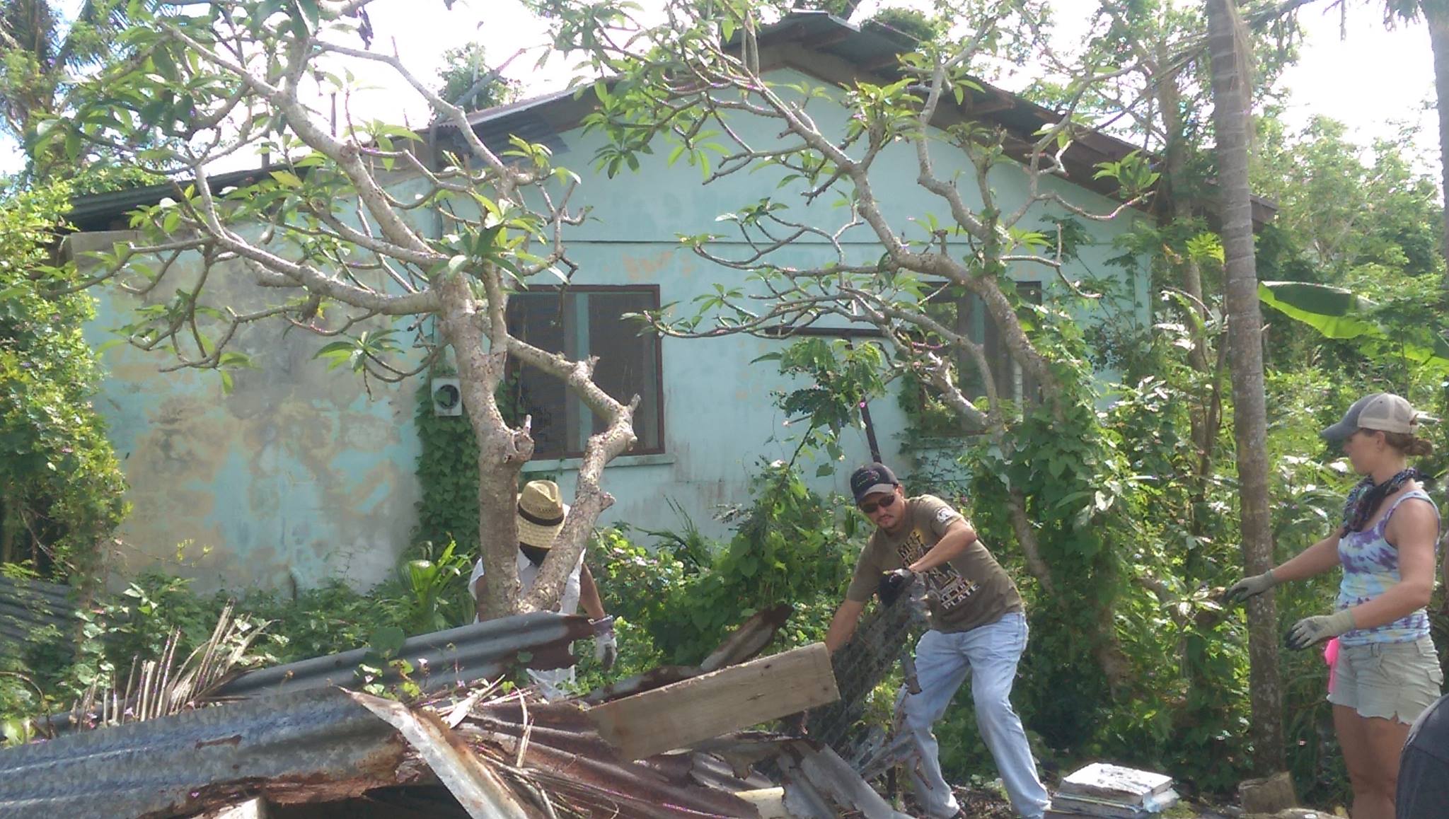 Old photo of Rep. Propst's team in one of their trash pick ups and clean-ups.