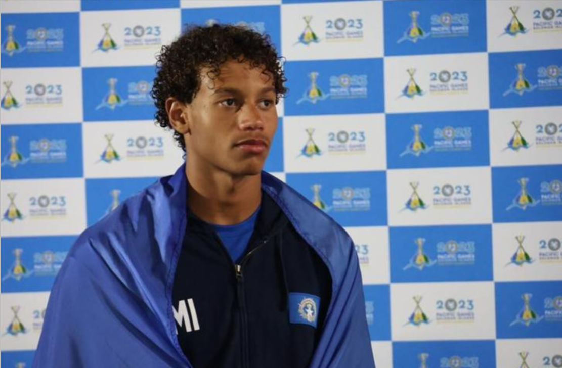 Isaiah Aleksenko in Honiara-Solomon Islands Pacific Games in 2023