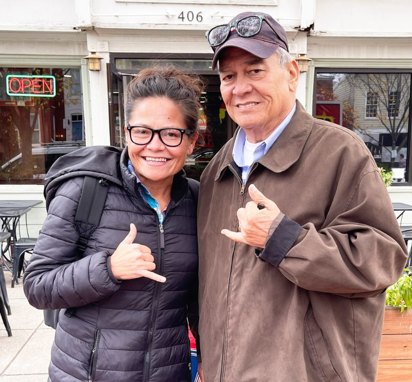 Former U.S. Congressman Gregorio Kilili Camacho Sablan wishes his successor, Kimberlyn King-Hinds, well.