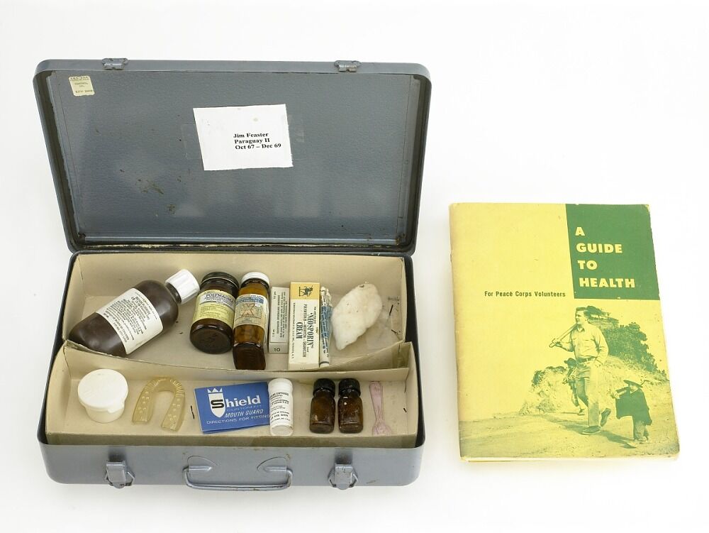 Peace Corps Medical with Health Guide in this photo from the Peace Corps, National Museum of American History.