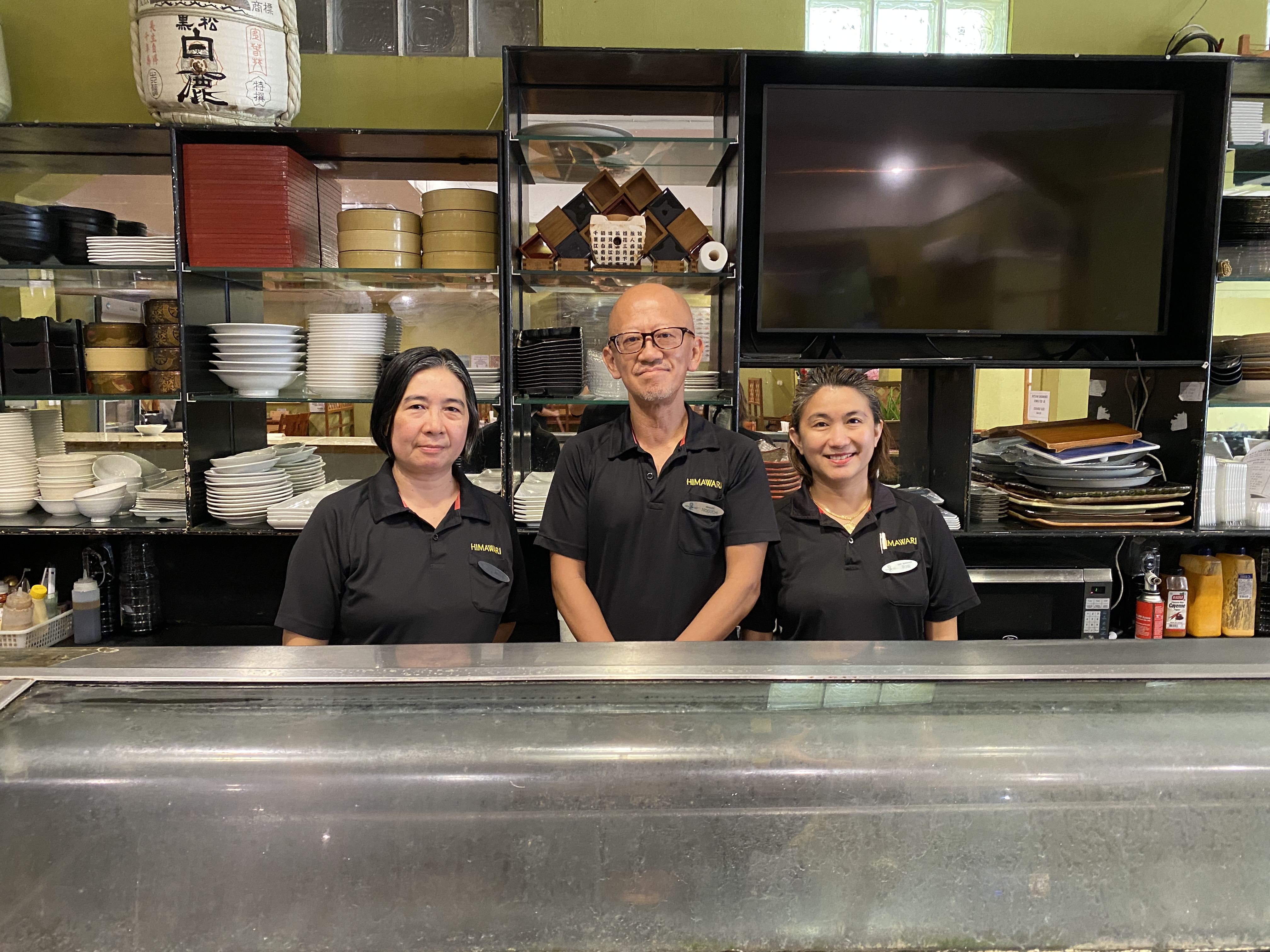 From left, Anita Cornista, Keisuke Noguchi, and Mary Rose Guevarra.