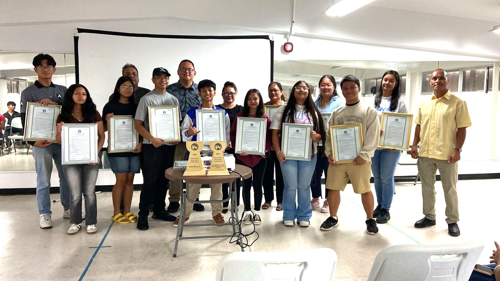 On May 28, 2025, the Rota Legislative Delegation honored the 2025 Dr. Rita Hocog Inos High School Mock Trial Team with Resolution 24-03.Contributed photo