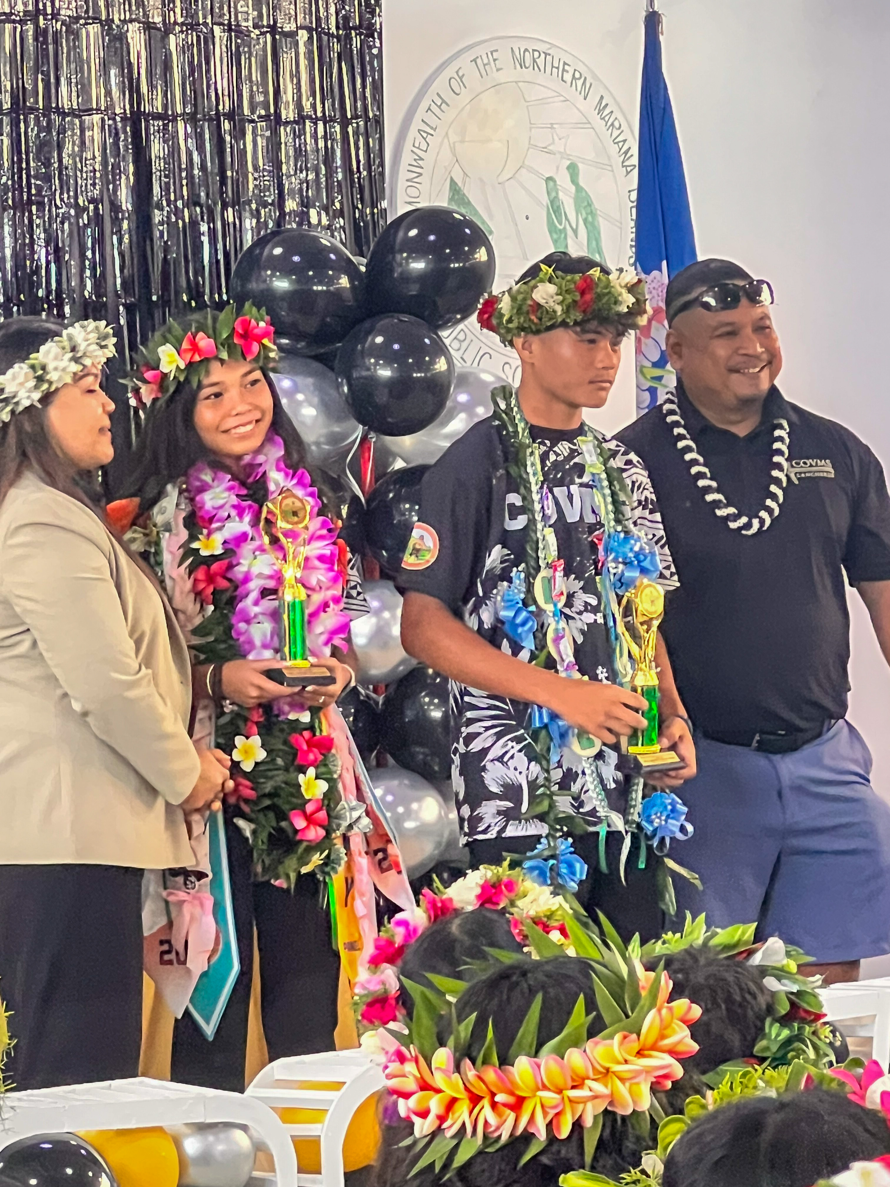 This year’s Lancheru Athlete awardees are Kyle Ray Naputi and Le’ana Yvonne Ocampo Lizama.