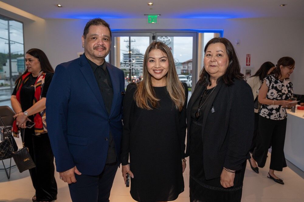 A stylish collaboration in motion — James Santos and Donna Williams of DFS Galleria join Trina Cruz, AK’s marketing & customer engagement director, in bringing the Lexus Leather & Luxury experience to life. “Thank you to our partners at DFS for elevating the evening with timeless craftsmanship.”